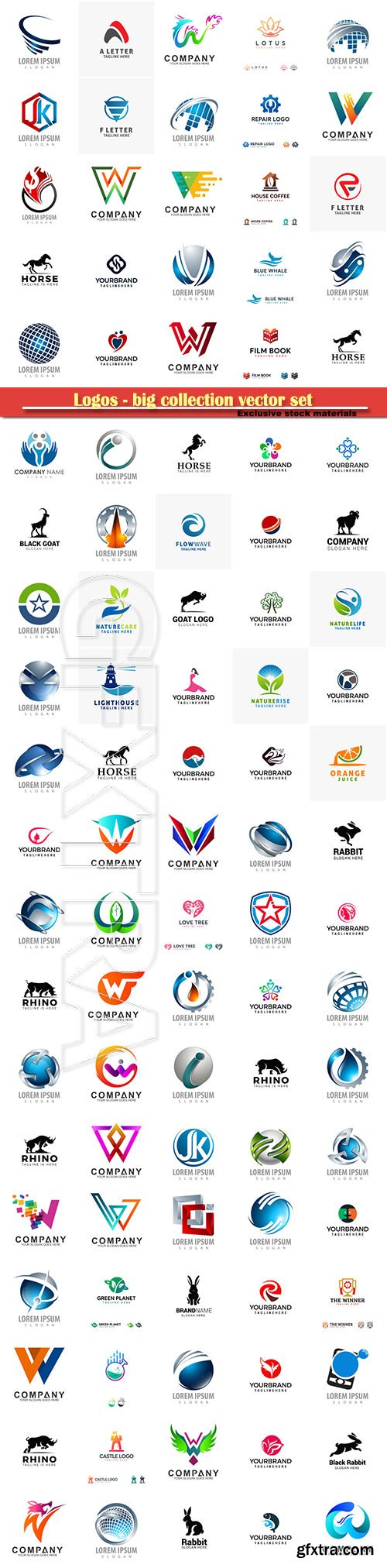 Logos - big collection vector set # 4