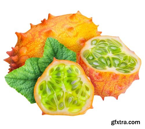 Kiwano Isolated - 5xJPGs