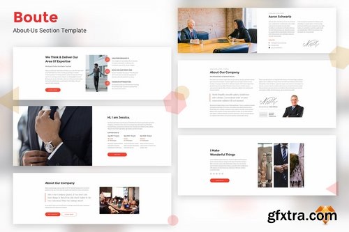 Boute - About-Us Section UI Kit Template