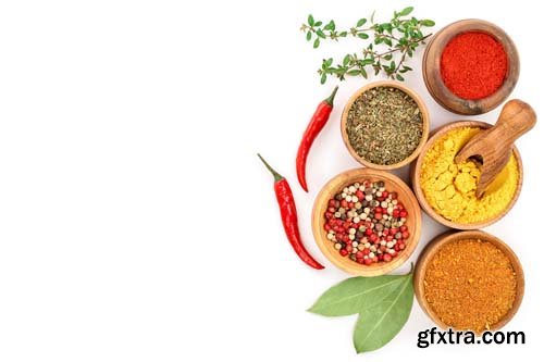 Mix Of Spices Isolated - 7xJPGs