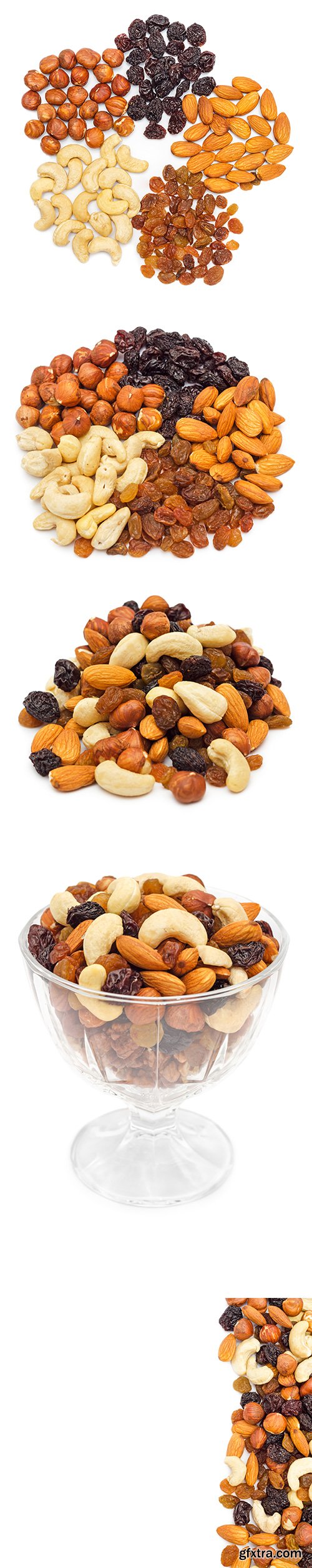 Mixed Nuts Isolated - 7xJPGs