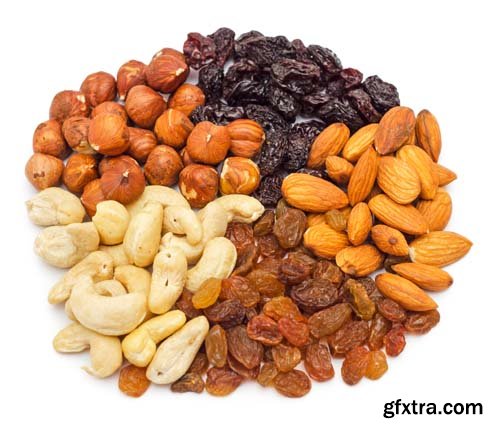 Mixed Nuts Isolated - 7xJPGs