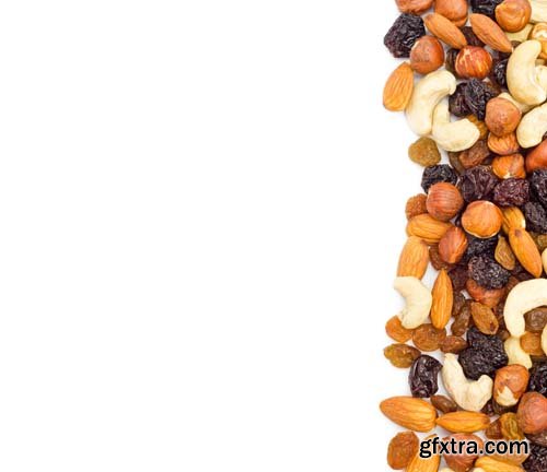 Mixed Nuts Isolated - 7xJPGs