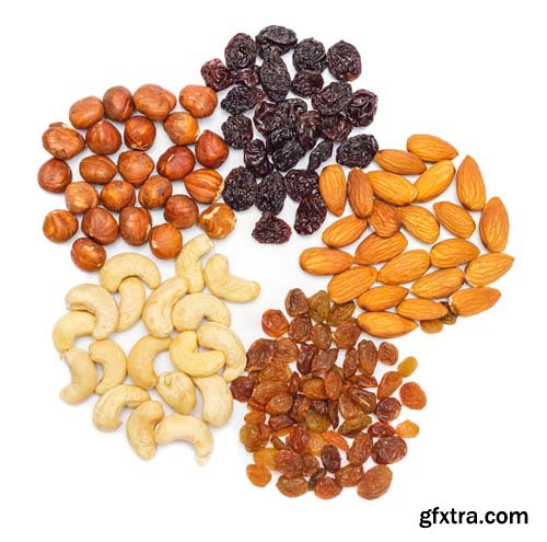 Mixed Nuts Isolated - 7xJPGs