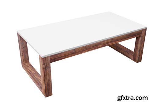 Modern Low Table Isolated - 5xJPGs