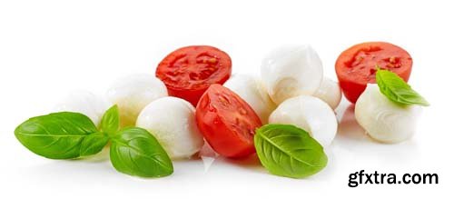 Mozzarella Cheese Isolated - 6xJPGs