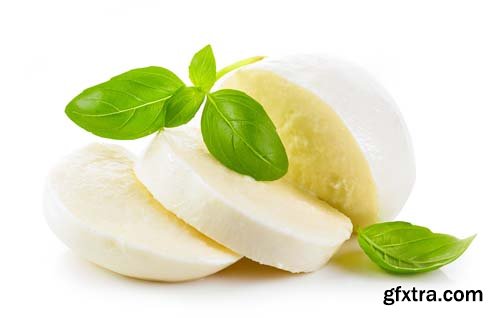 Mozzarella Cheese Isolated - 6xJPGs