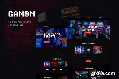 Gamon - eSports and Gaming PSD Template