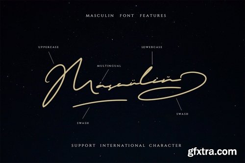 CM - MASCULIN - The Real Signature Font 3800667