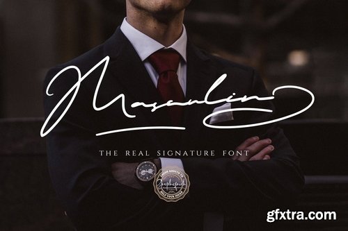 CM - MASCULIN - The Real Signature Font 3800667