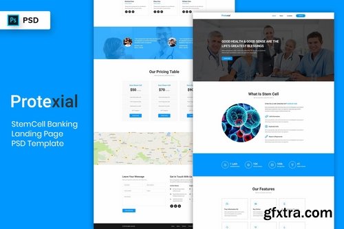 StemCell - Landing Page PSD Template