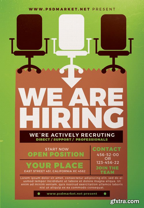 HIRING FLYER – PSD TEMPLATE