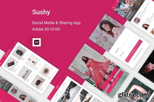 Sushy - Social Media Ui Kit for Adobe XD