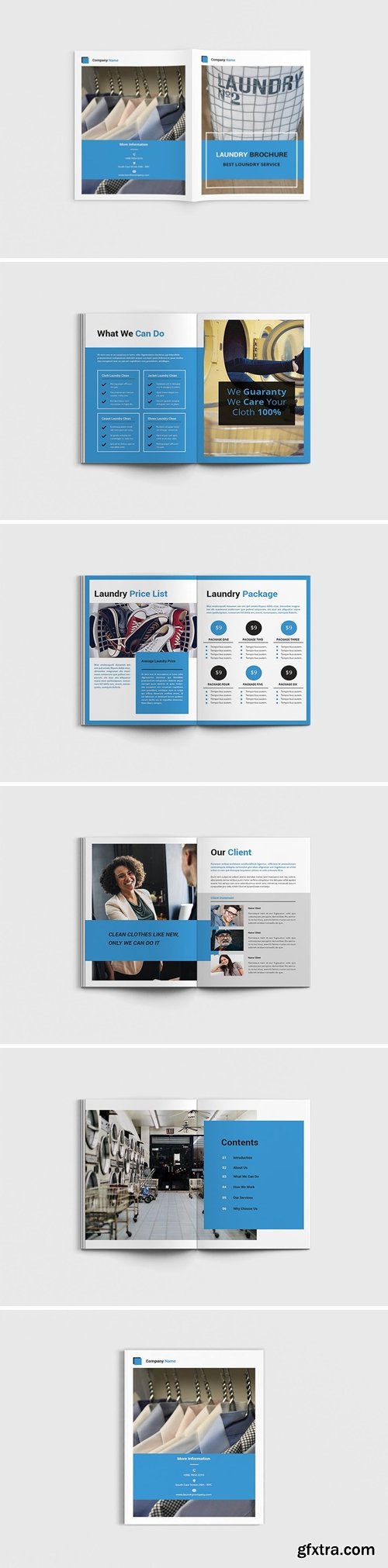 Cleany - A4 Laundry Brochure Template