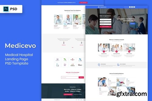 Medical - Landing Page PSD Template