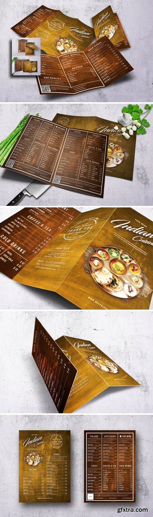 Indian Cuisine Food Menu Bundle