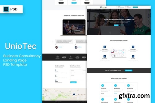 Business Consultancy - Landing Page PSD Template