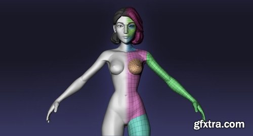 Cgtrader - Female cartoon base mesh 3D model