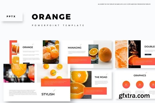 Orange Powerpoint, Keynote and Google Slides Templates