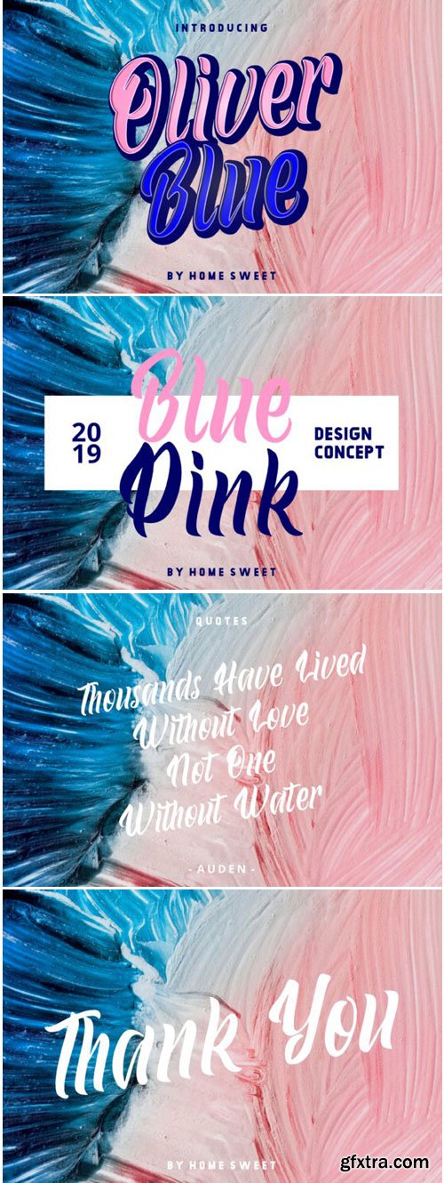 Oliver Blue Font