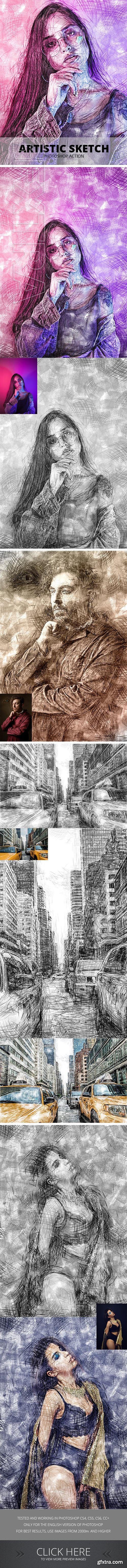 GraphicRiver - Artistic Sketch Photoshop Action 23796175