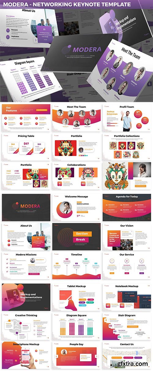 Modera - Networking Keynote Template