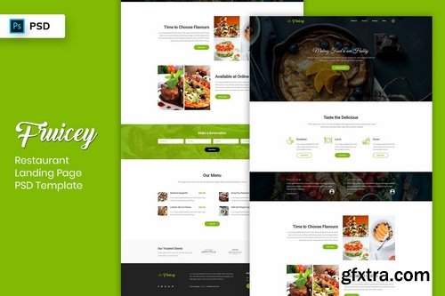 Restaurant - Landing Page PSD Template