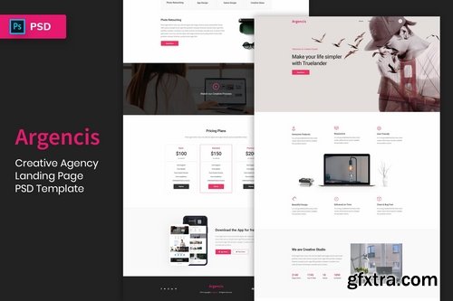 Creative Agency - Landing Page PSD Template