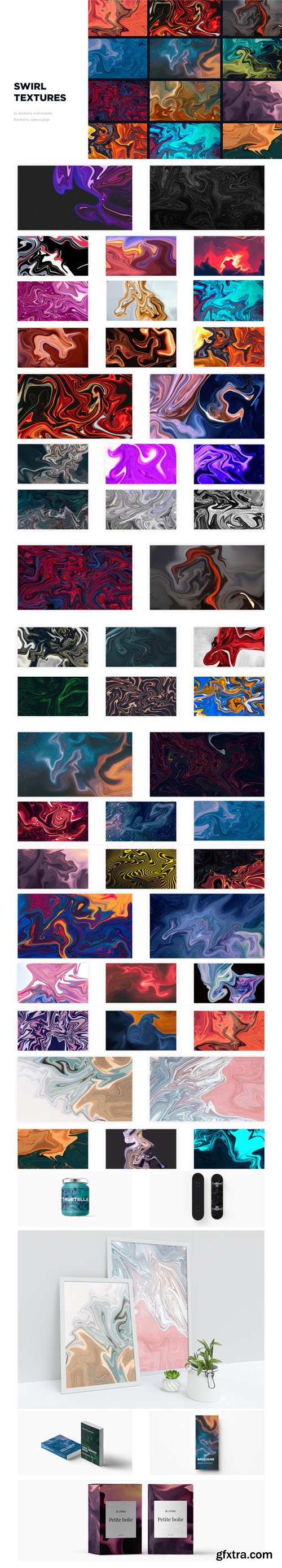 50 Beautiful Swirl Textures Pack