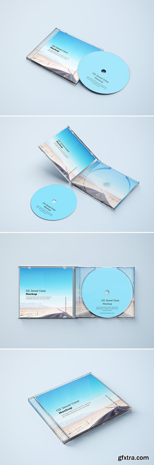 CD Jewel Case PSD Mockup