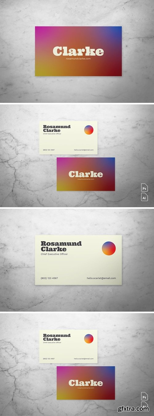 Colorful Business Card