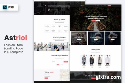 Fashion Store - Landing Page PSD Template