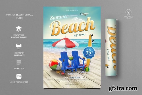 Summer Beach Festival Flyer