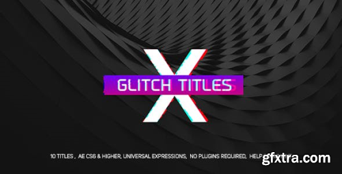 VideoHive Gradient Glitch Titles 20752029