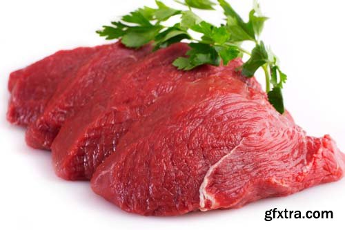 Raw Beef Isolated - 6xJPGs