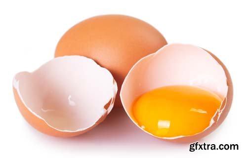 Raw Eggs Isolated - 6xJPGs