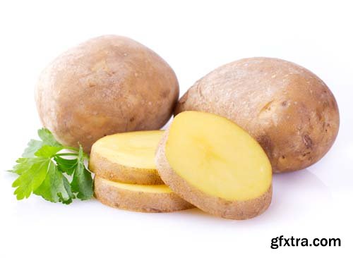 Raw Potato Isolated - 5xJPGs