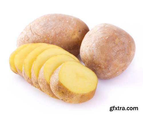 Raw Potato Isolated - 5xJPGs