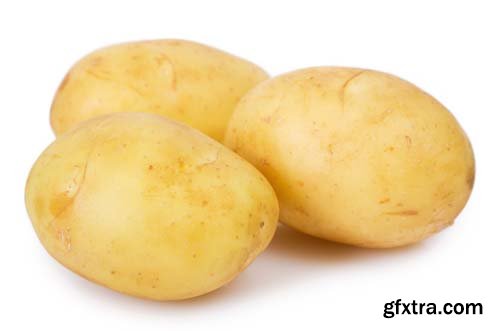 Raw Potato Isolated - 5xJPGs