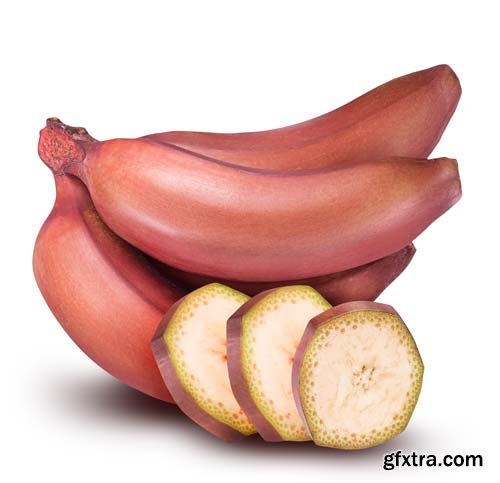 Red Banana Isolated - 7xJPGs