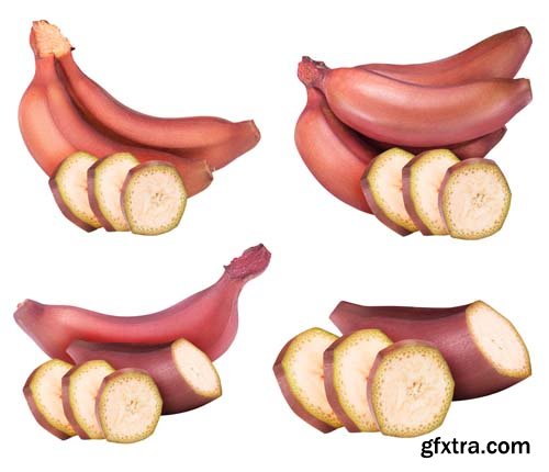 Red Banana Isolated - 7xJPGs