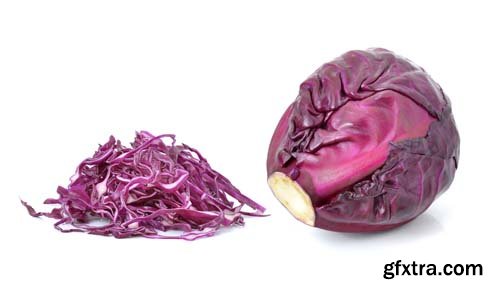 Red Cabbage Isolated - 10xJPGs