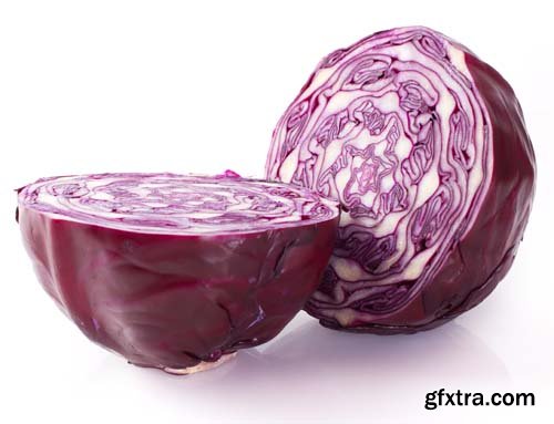 Red Cabbage Isolated - 10xJPGs