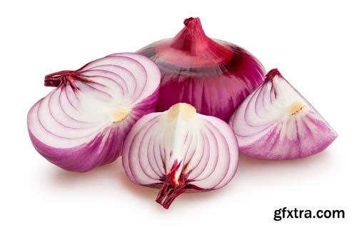 Red Onions Isolated - 15xJPGs