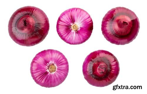 Red Onions Isolated - 15xJPGs