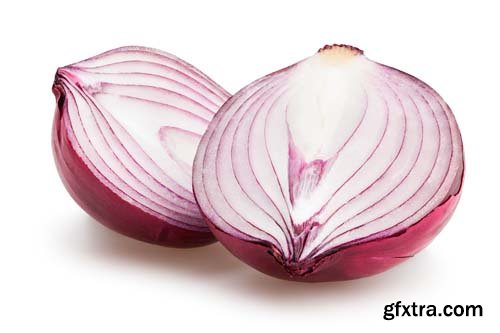 Red Onions Isolated - 15xJPGs