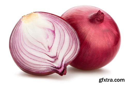 Red Onions Isolated - 15xJPGs