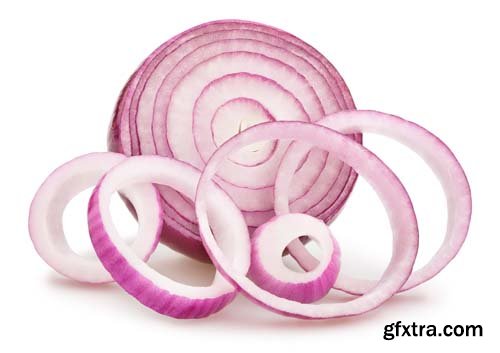 Red Onions Isolated - 15xJPGs