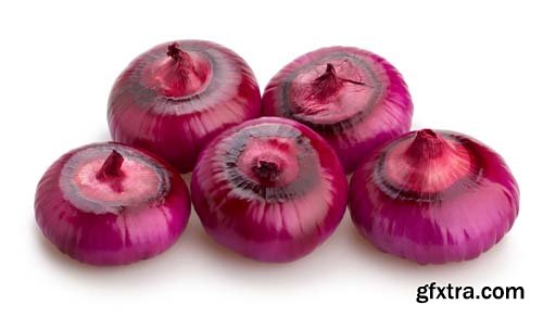 Red Onions Isolated - 15xJPGs