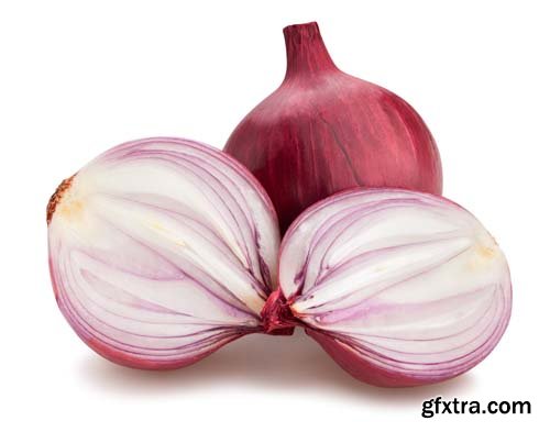 Red Onions Isolated - 15xJPGs